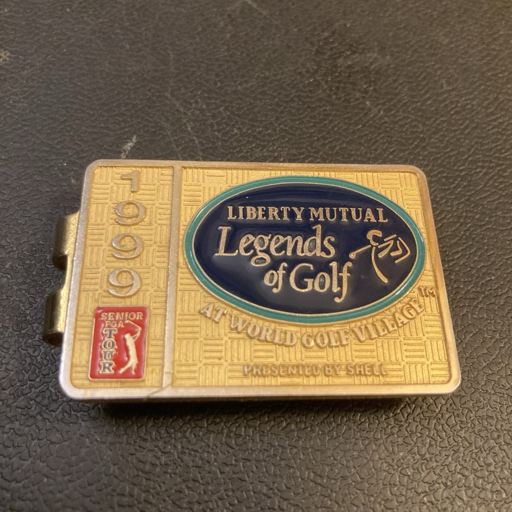 PGA Senior Tour 1999 Vtg Legends of Golf Money Clip Liberty Mutual World Village